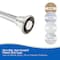 Kenney Mfg Twist & Fit No Tools Gloria Decorative Tension Shower Curtain Rod, 42-72in, Brushed Nickel KN909C/18HUS - alternate 2